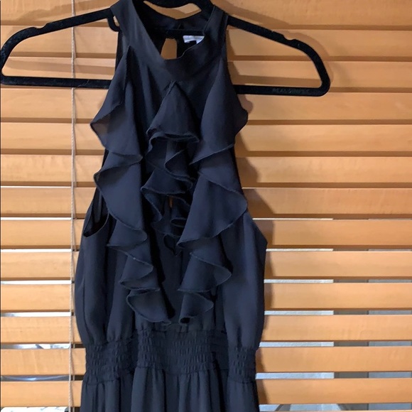 Leith Ruffle Front Jumpsuit-Black - Picture 6 of 8